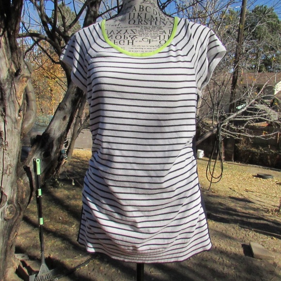 Maurices Black and White Striped Short Sleeve Tee - Picture 1 of 6